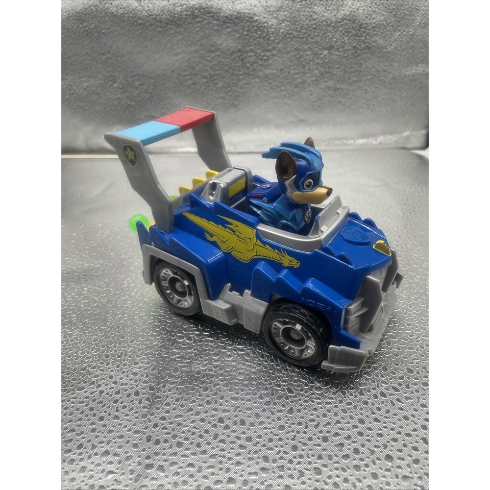 PAW Patrol Mighty Pups Super Paws Chase Deluxe Launcher Vehicle Spin Master Toy